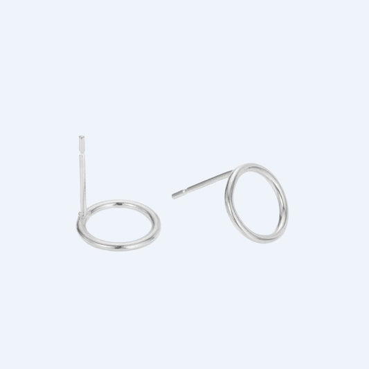 Thin Circle Hypoallergenic Stud Earrings