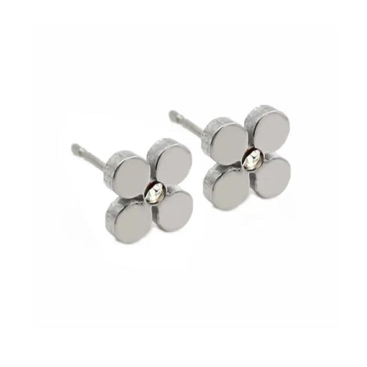 Four Petal Hypoallergenic Studs