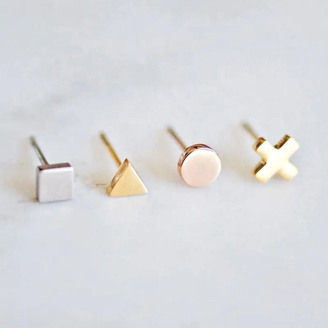 Minimalist Round Hypoallergenic Stud Earrings