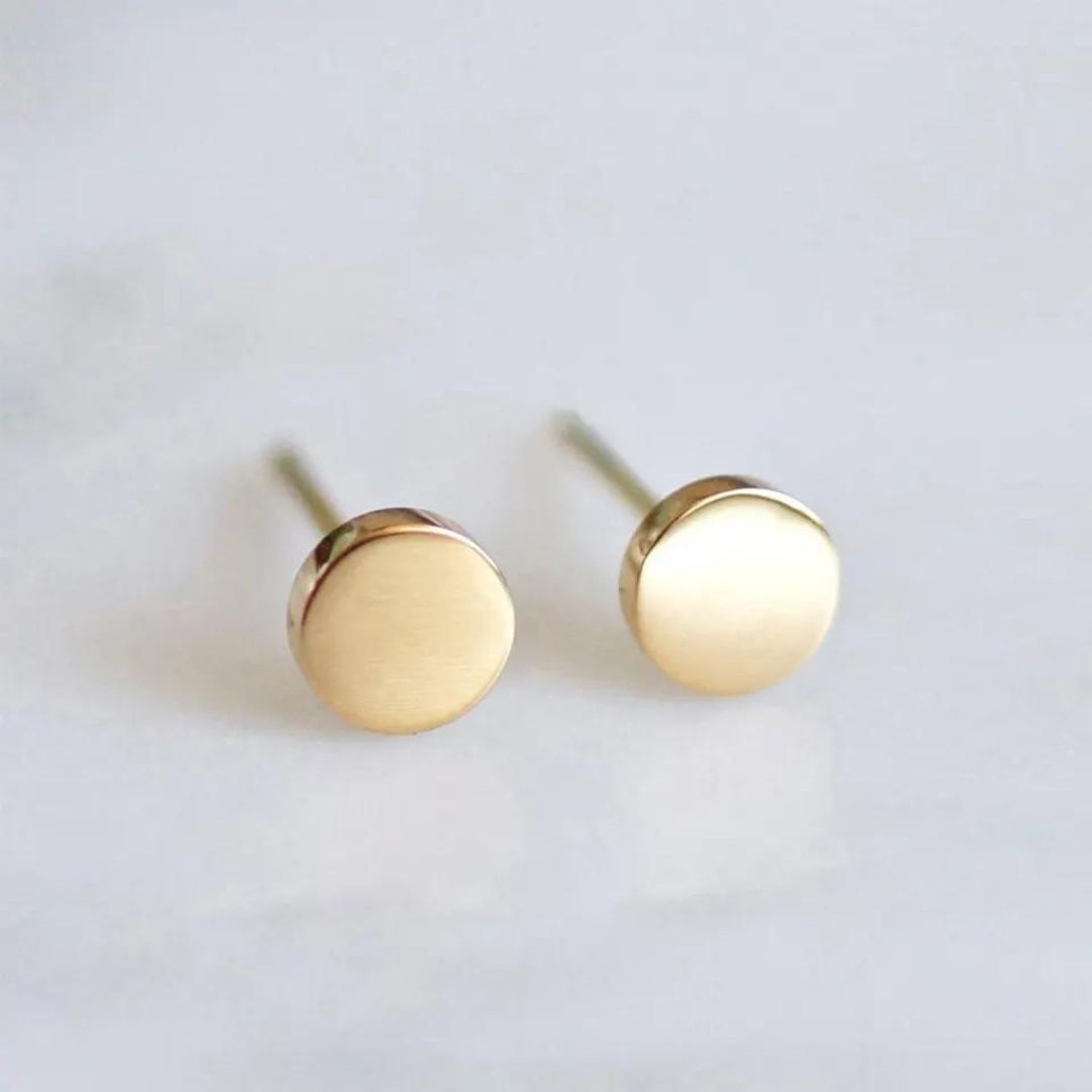 Minimalist Round Hypoallergenic Stud Earrings